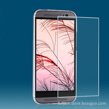 180&deg premium privacy tempered-glass screen protector for HTC One M8, OEM/ODM